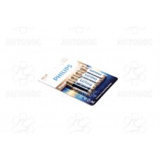 Батарейка LR6/AA Premium Alkaline Blister 4шт (вир-во Philips)