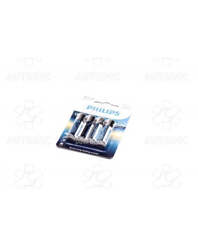 Батарейка LR6/AA Ultra Alkaline Blister 4шт (вир-во Philips)