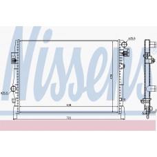 Радіатор охолодження DODGE JOURNEY (07-) (вир-во Nissens)