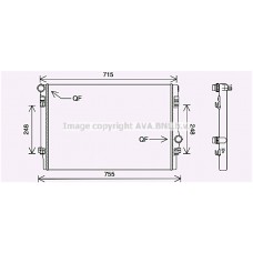 Радіатор Golf VII 1.6 TDi 04/13-(AVA)
