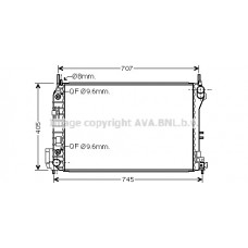 Радіатор Astra -H 1.4i / 1.8i 02/04-(AVA)