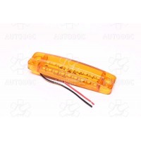 Ліхтар габаритний 24V LED жовтий (18 діодів, 2 ряди) (TEMPEST)