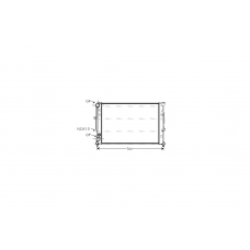 Радиатор охлаждения двигателя Skoda Superb I 02>08 (AIA2123) AVA
