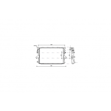 Радиатор охлаждения двигателя VW T5 2,0TSI 2,0TDI 10> (VNA2317) AVA
