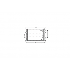 Радиатор охлаждения жидкости интеркулера VW Jetta 1,4TSI 14> (VNA2370) AVA